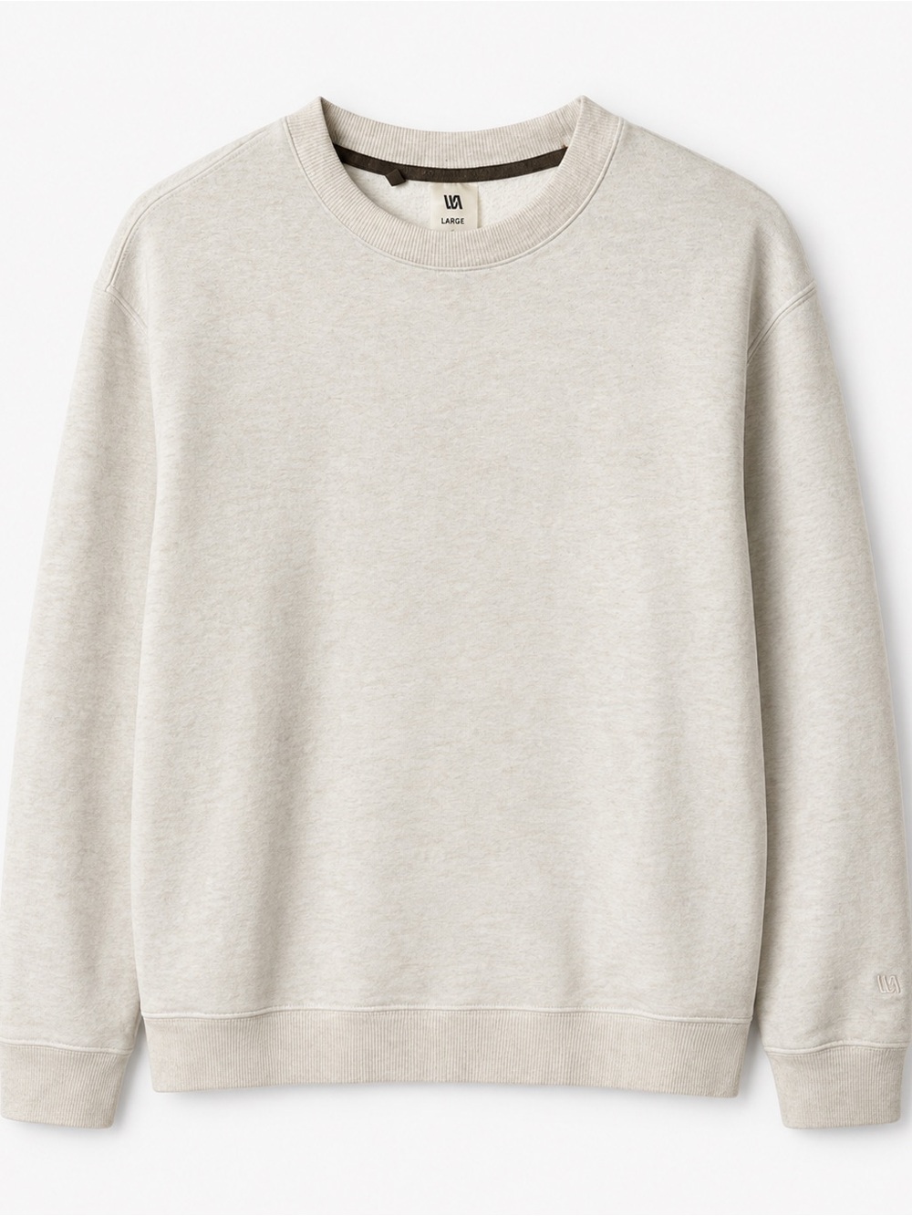 LNA Men's Crewneck Sweatshirt - Oatmeal Beige